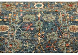 Tappeto Zigler Fine Stilizzato Blu Petrolio Beige 78x119 Cm