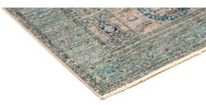 Tappeto Kairo Medaglione Blu Petrolio Beige 80x118 Cm