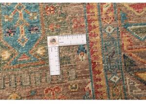 Tappeto Floralia Patchwork Marrone Blu Ottanio 126x181 Cm