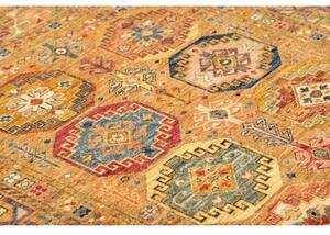 Tappeto Floralia Stilizzato Arancione Blu 152x198 Cm