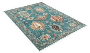 Tappeto Floralia Stilizzato Turchese Beige 127x175 Cm
