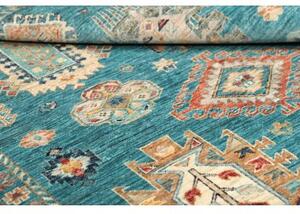 Tappeto Floralia Stilizzato Turchese Beige 127x175 Cm