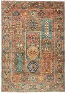 Tappeto Floralia Patchwork Marrone Blu Ottanio 126x181 Cm