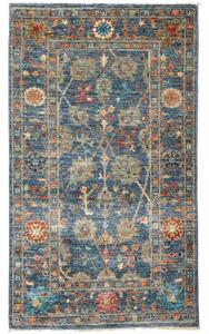 Tappeto Zigler Fine Stilizzato Blu Petrolio Beige 78x119 Cm
