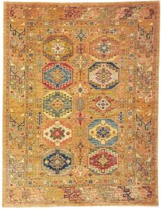 Tappeto Floralia Stilizzato Arancione Blu 152x198 Cm