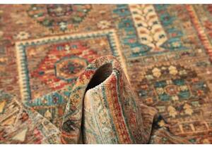 Tappeto Floralia Patchwork Marrone Blu Ottanio 126x181 Cm