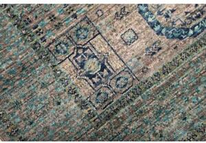 Tappeto Kairo Medaglione Blu Petrolio Beige 80x118 Cm