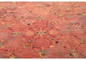 Tappeto Floralia Stilizzato Rosso Mattone Blu 245x306 Cm