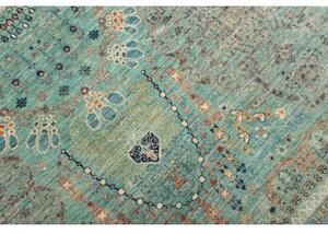 Tappeto Floralia Stilizzato Turchese Grigio 269x366 Cm