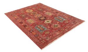 Tappeto Floralia Stilizzato Rosso Blu 151x192 Cm