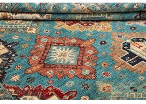 Tappeto Floralia Geometrico Turchese Multicolore 248x312 Cm