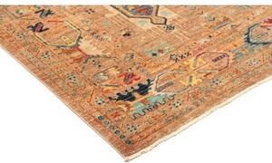 Tappeto Floralia Geometrico Marrone Chiaro Blu 166x245 Cm