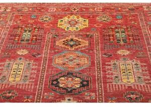 Tappeto Floralia Stilizzato Rosso Blu 151x192 Cm