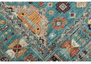 Tappeto Floralia Geometrico Turchese Multicolore 248x312 Cm