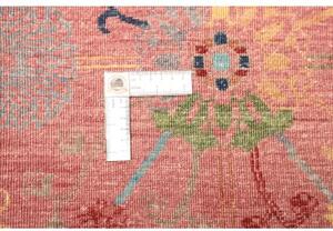 Tappeto Floralia Stilizzato Rosso Mattone Blu 245x306 Cm