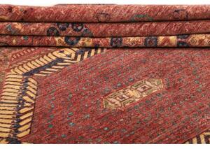 Tappeto Kairo Stilizzato Rosso Mattone Blu Petrolio 245x306 Cm