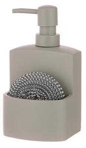 Dispenser per sapone grigio in poliresina 250 ml Essentials – Ladelle