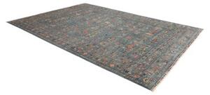 Tappeto Istintia Figurativo Blu Petrolio Rosso Mattone 243x348 Cm