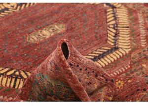 Tappeto Kairo Stilizzato Rosso Mattone Blu Petrolio 245x306 Cm