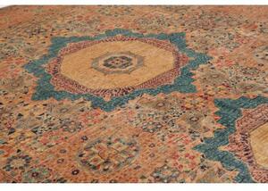Tappeto Kairo Medaglione Ruggine Ottanio 305x430 Cm