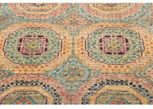 Tappeto Kairo Geometrico Azzurro Rosa Antico Corsia 79x294 Cm