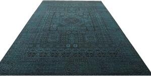 Tappeto Kairo Stilizzato Verde Petrolio Blu Scuro 247x335 Cm