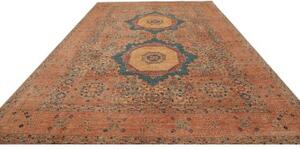 Tappeto Kairo Medaglione Ruggine Ottanio 305x430 Cm