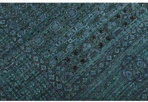 Tappeto Kairo Stilizzato Verde Petrolio Blu Scuro 247x335 Cm