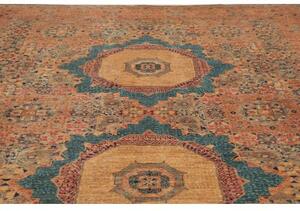 Tappeto Kairo Medaglione Ruggine Ottanio 305x430 Cm