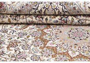 Tappeto Nain 9la Medaglione Floreale Avorio Beige 206x303 Cm