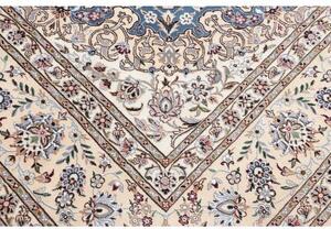 Tappeto Nain 9la Medaglione Floreale Blu Avorio 253x359 Cm