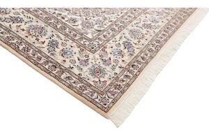 Tappeto Nain 9la Medaglione Floreale Blu Avorio 253x359 Cm