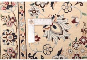 Tappeto Nain 9la Medaglione Floreale Rosso Avorio 250x352 Cm