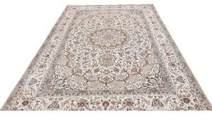 Tappeto Nain 9la Medaglione Floreale Avorio Beige 206x303 Cm