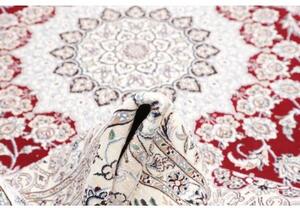 Tappeto Nain 9la Medaglione Floreale Rosso Avorio 248x357 Cm
