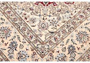 Tappeto Nain 9la Medaglione Floreale Rosso Avorio 250x352 Cm