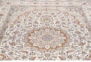 Tappeto Nain 9la Medaglione Floreale Avorio Beige 206x303 Cm