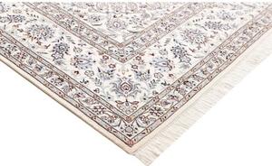 Tappeto Nain 9la Medaglione Floreale Rosso Avorio 248x357 Cm