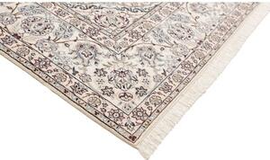 Tappeto Nain 9la Medaglione Floreale Azzurro Avorio 253x347 Cm