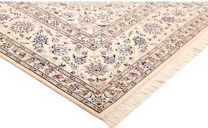 Tappeto Nain 9la Medaglione Floreale Rosso Avorio 250x352 Cm