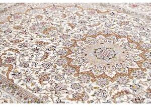 Tappeto Nain 9la Medaglione Floreale Avorio Beige 206x303 Cm