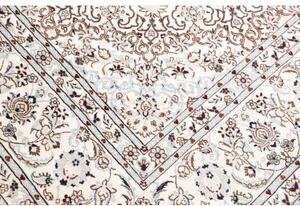 Tappeto Nain 9la Medaglione Floreale Avorio Blu 250x353 Cm