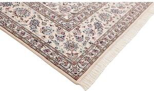 Tappeto Nain 9la Medaglione Floreale Rosso Scuro Avorio 250x358 Cm