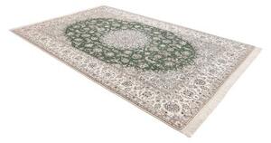 Tappeto Nain 9la Medaglione Floreale Verde Avorio 202x308 Cm