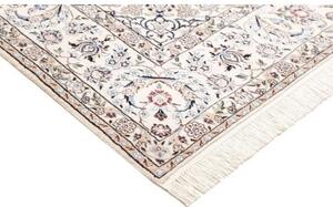 Tappeto Nain 9la Medaglione Floreale Blu Avorio 207x309 Cm