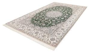 Tappeto Nain 9la Medaglione Floreale Verde Avorio 202x308 Cm