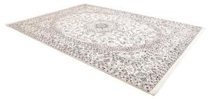 Tappeto Nain 9la Medaglione Floreale Avorio Blu 250x353 Cm