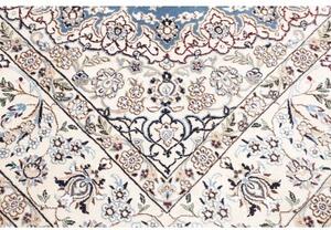 Tappeto Nain 9la Medaglione Floreale Blu Avorio 207x309 Cm