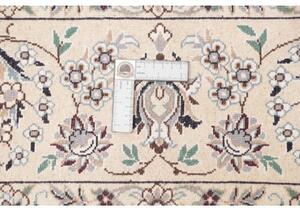 Tappeto Nain 9la Medaglione Floreale Verde Avorio 200x298 Cm