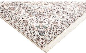 Tappeto Nain 9la Medaglione Floreale Avorio Blu 250x353 Cm